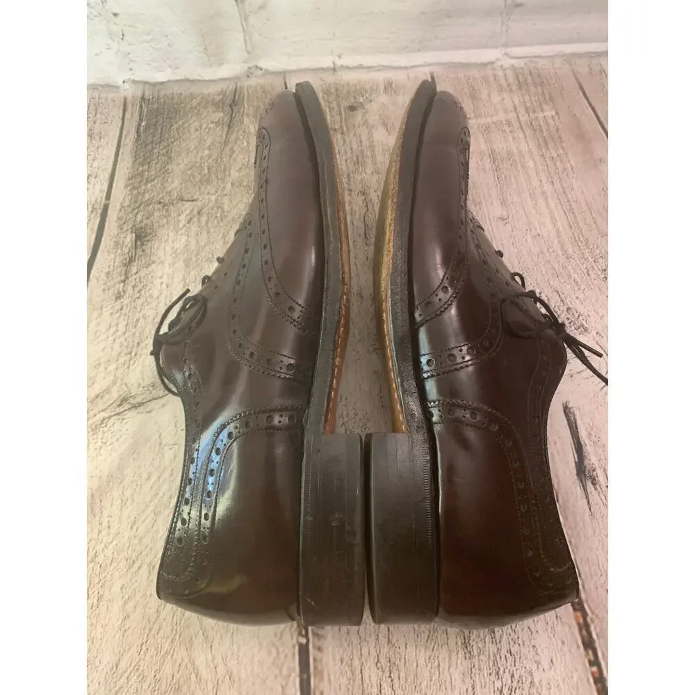 JOHNSTON & MURPHY Men's  Heritage Collection Lace Up Burgundy Shoes / Size: 9.5